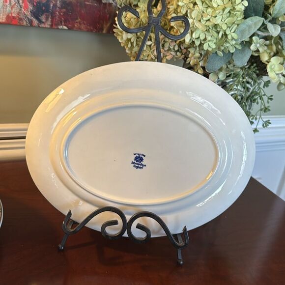 Willow Blue Made in England Oval Platter - Excellent Vintage Condition - Picture 5 of 13